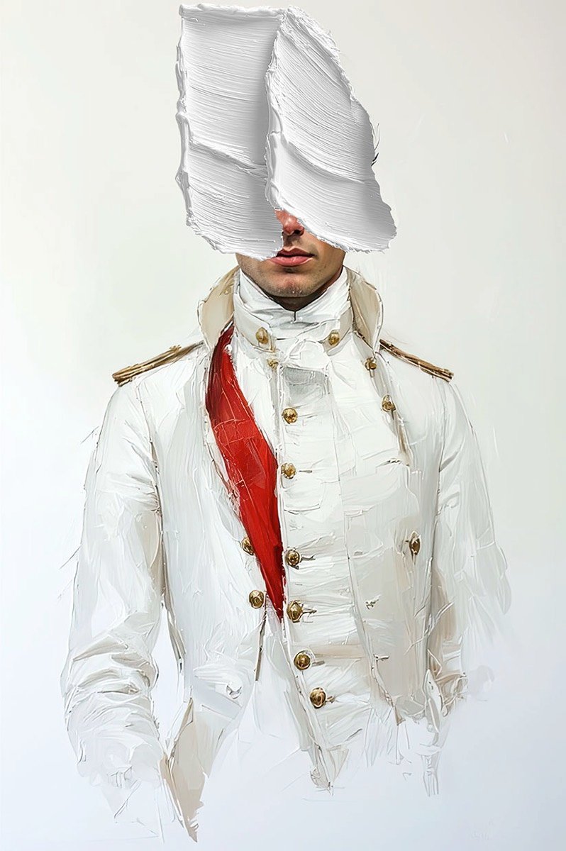 studio portait heavy white image