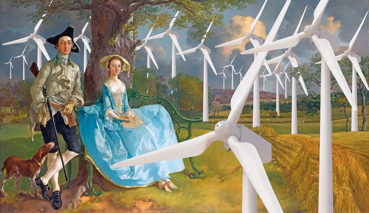 Mr & Mrs Andrews subsidy farm portrait