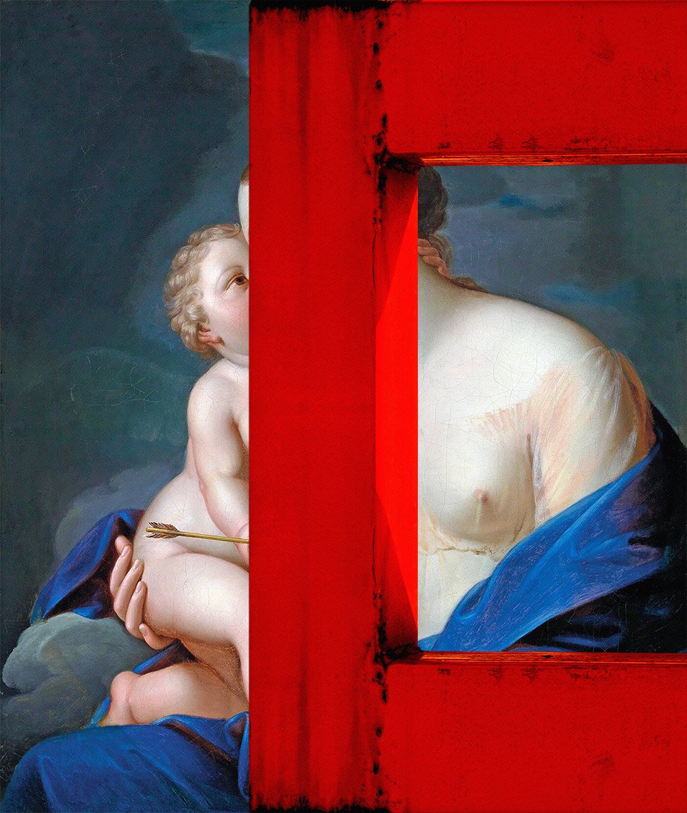 collsion art portrait image 2